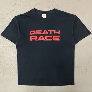 Vintage 2008 Death Race Rare Jason Statham Action Movie Promo T Shirt Large